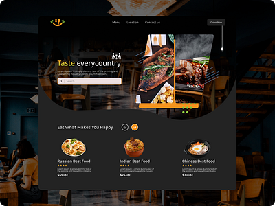 Day 03 - Daily UI Challenge (Landing Page) daily ui challenge design landing page restauran restaurant landing page restaurant page ui ui design ui design challenge