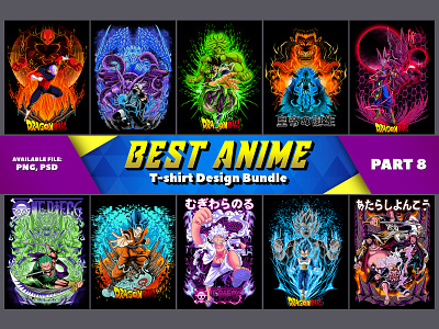 Best Anime T-shirt Design Bundle - part 8 manga bundle