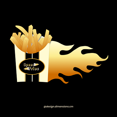 Speed Fries Fast Food Concept brand identity branding concept design figma graphic design illustration logo typography vector