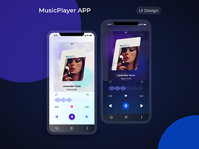 Music Player Application Design application application development aral studio aralstudio creatice design creative studio mobile application music application music player musicplayer ui uiux ux