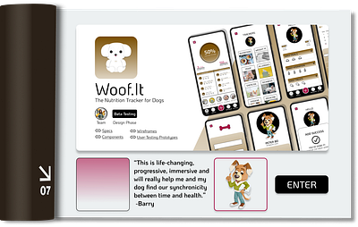 Woof.It App Spread & Reel branding design figma graphic design illustration logo typography ui ux vector