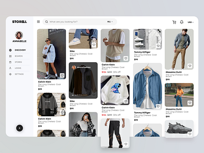 StorELL: E-commerce Web with Global Search clothes dashboard debuts design e commerce ecommerce product search shirt shop store ui ux website