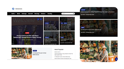 UI Design News Portal design ui ui design