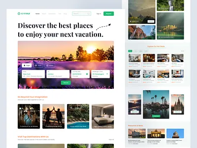 Trip Landing Page adventure agency book flight book hotel landing page ticket travel website trip trip website ui ui ux website world trip