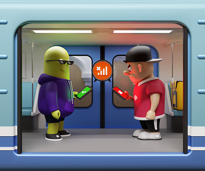 Local-First Apps 3d app b3d blender3d cycles design download evil first illustration indicate local martians metro render signal subway underground web
