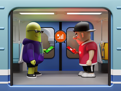 Local-First Apps 3d app b3d blender3d cycles design download evil first illustration indicate local martians metro render signal subway underground web