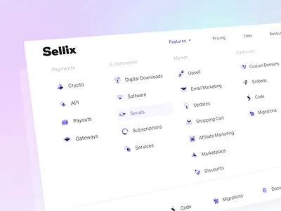 Sellix - powerful e-commerce solution animation design figma illustration logo motion graphics responsive ui ux vector web design