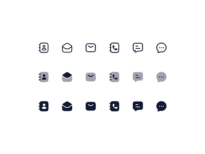 Communication Icons bulk chat comment contact figma icon icondesign iconography icons iconset illustration lineicons mail solid stroke
