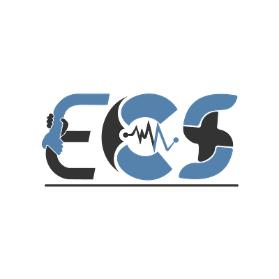 ECS LOGO DESIGN adobe black designology branding channel logo design graphic design illustration logo ui vector