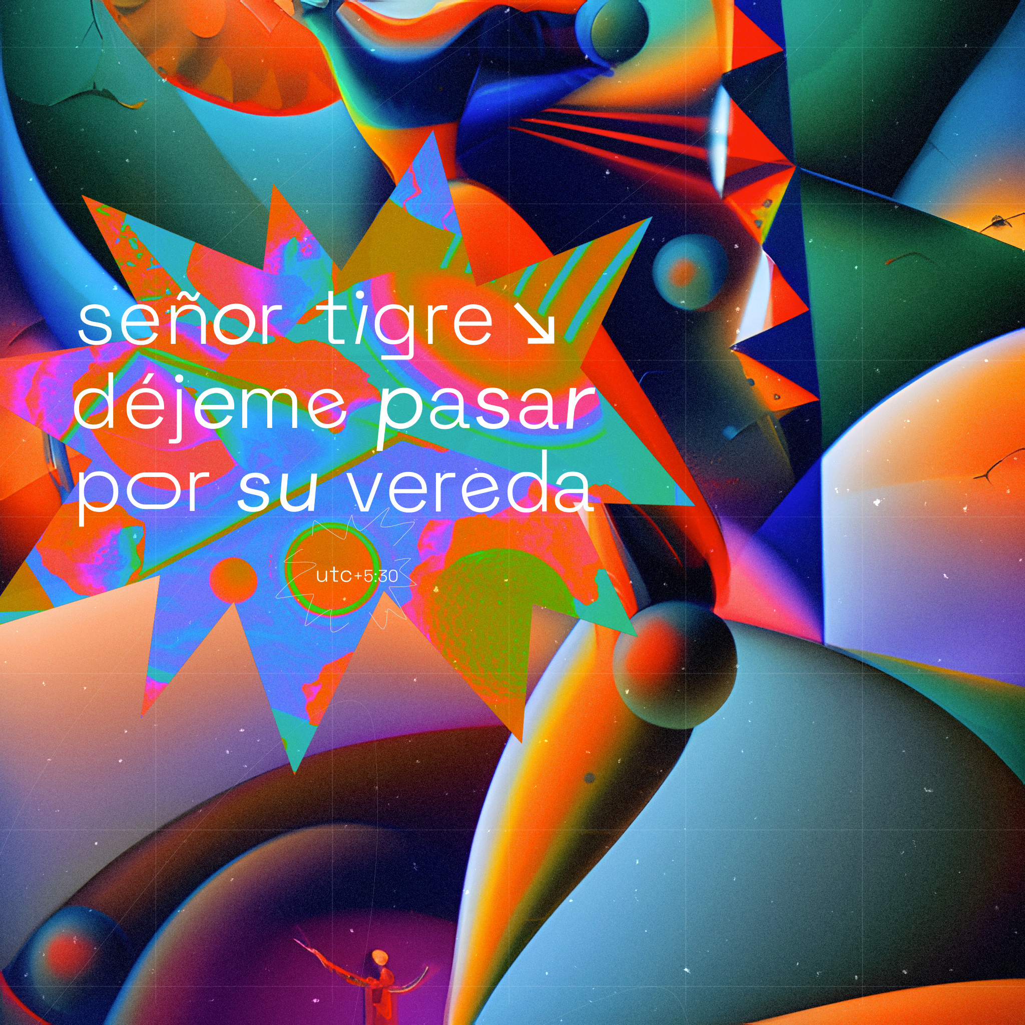 Sr Tigre - Experimental Animation abstract after effects ai ai art animated poster animated type animated typography animation collage colourful deforum design digital collage experimental graphic design illustration motion design spanish