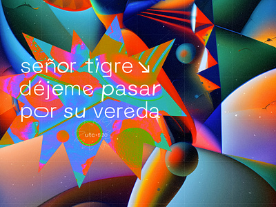 Sr Tigre - Experimental Animation abstract after effects ai ai art animated poster animated type animated typography animation collage colourful deforum design digital collage experimental graphic design illustration motion design spanish