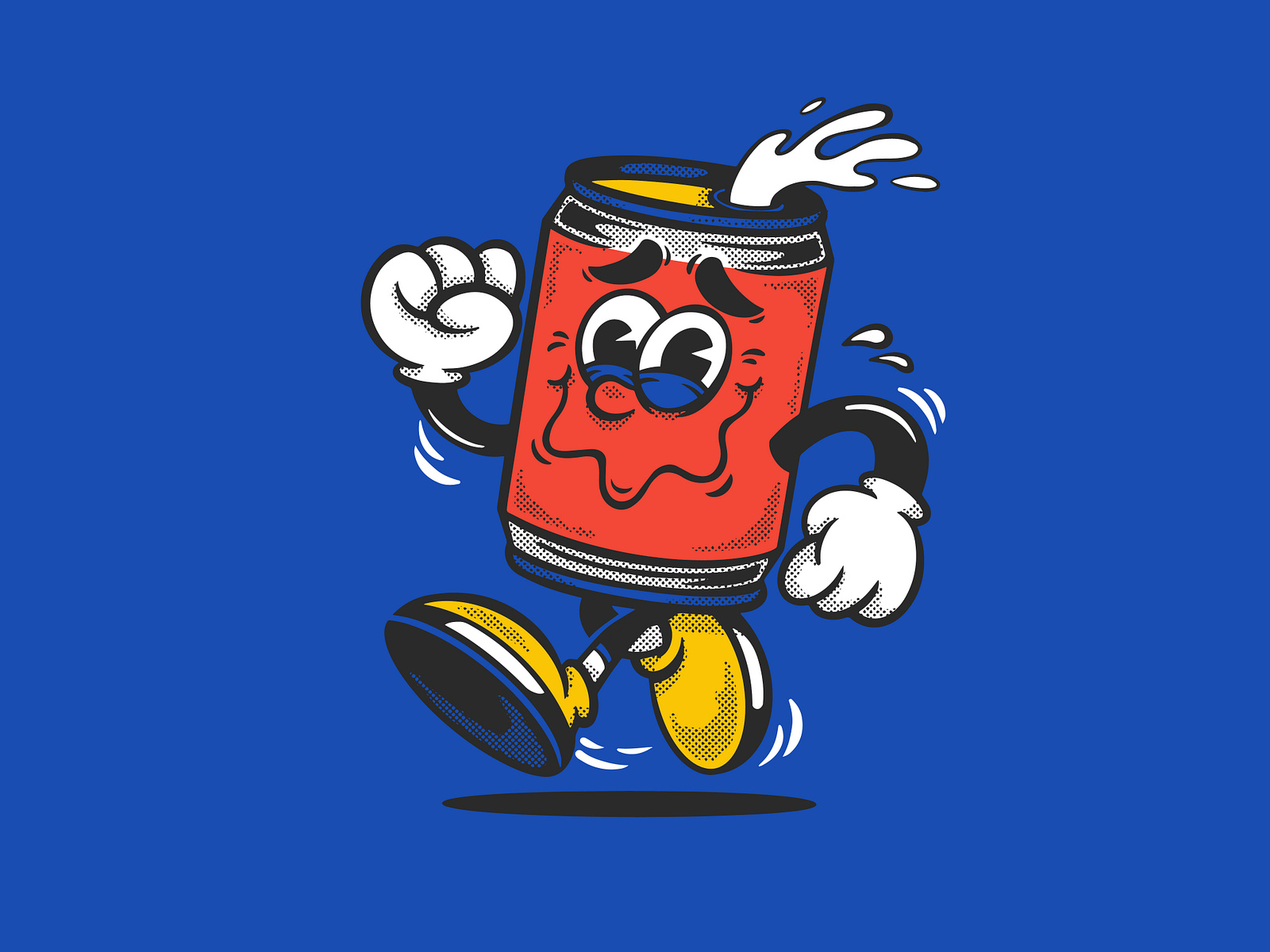 Running Can - Mascot by Wreck It Studio on Dribbble