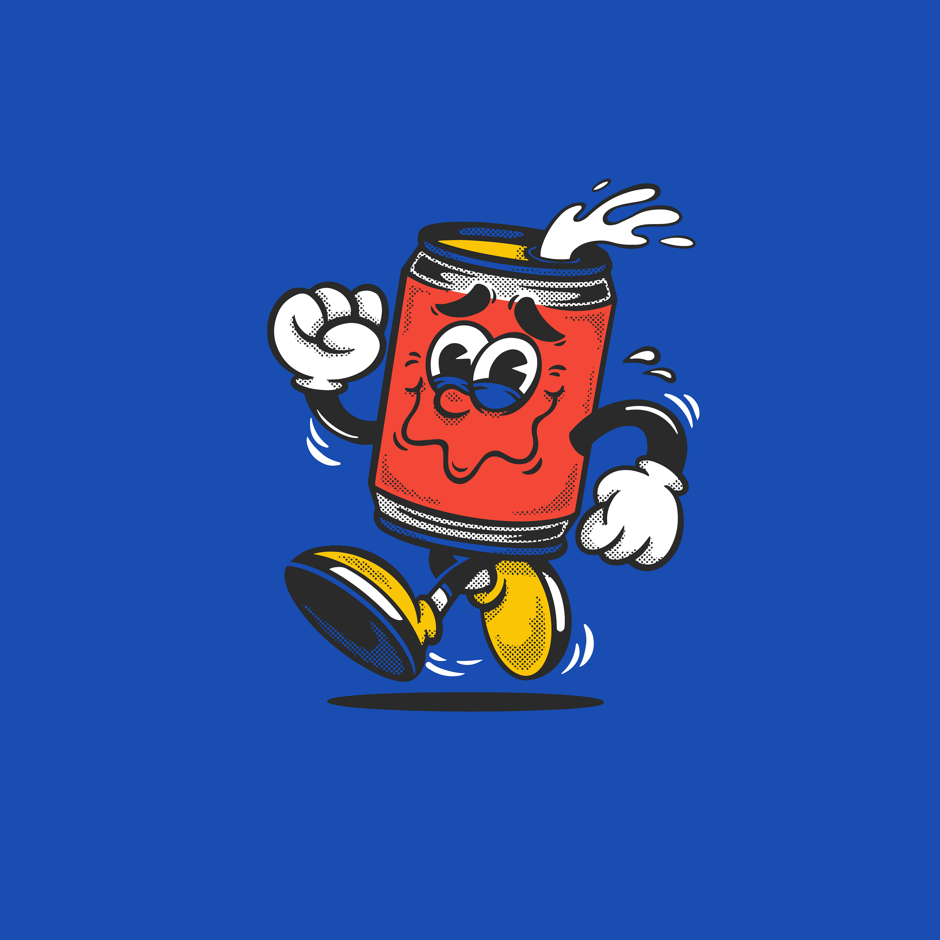 Running Can - Mascot by Wreck It Studio on Dribbble