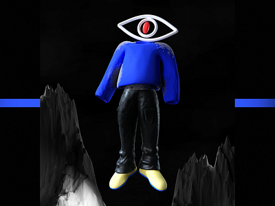 Cekkek World - 3D eye character 3d 3d character 3d eye blender branding cekkek character eye graphic design personal