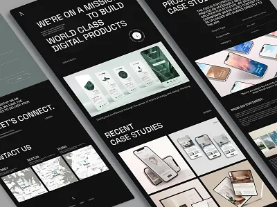 Digital Agency Responsive Website agency agency landing page agency website branding case study company dark theme design digital agency digital marketing home page landing page marketing marketing company mehza minimal responsive responsive website ui website design