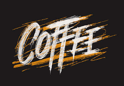 Coffee apparel design illustration lettering logotype