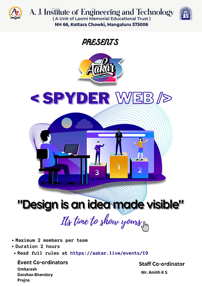 College event poster branding design graphic design illustration logo typography ui