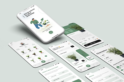 Ecogreen Plant App app design mobile plant plant app product ui ui design uiux design