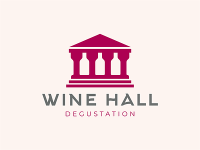 wine hall halll house logo wine wine hall