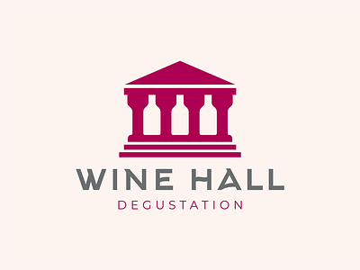 wine hall halll house logo wine wine hall