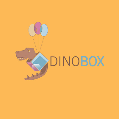 dinobox store branding design digitalart graphic design illustration logo typography vector