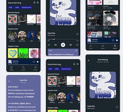 Music Player - Apps app dailyui design figma graphic design mobile music ui uidesign uiux