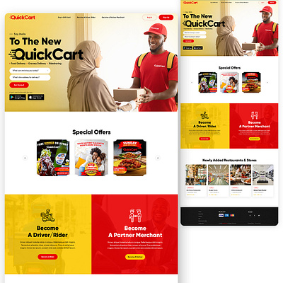 Online Food delivery website design clean ui creative design delivery design food foodie graphic design homepage illustration landingpage meal modern order restaurant typography ui uiux web design webdesign