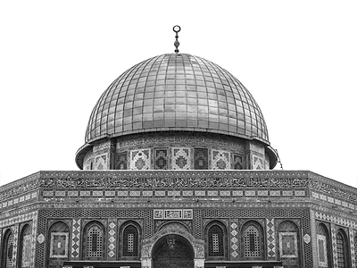 Al-Aqsa mosque b/w illustration design graphic design illustration islam mosque vector