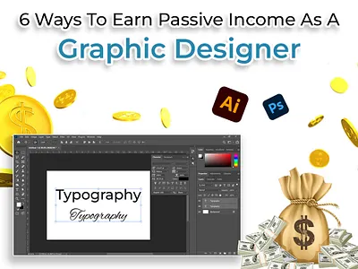 If you are not aware ⚠️ of how you can earn passive income read branding design designing earn money earning graphic design graphic designer graphics ideas illustration logo ui vector