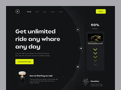 E-bike ride accessibility design animation arvr design branding design color schemes dark mode design patterns design system flat design gamification illustration material design micro interactions minimalism mobile first design navigation design responsive design typography ui ux