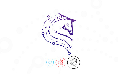 horse tech logo animal logo brand branding colorful design flat graphic design graphic designer horse logo icon logo logo design logo inspire logo mark logo type logos popular logo tech logo techonology vector