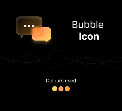 Bubble icon app branding design graphic design icon illustration logo typography vector