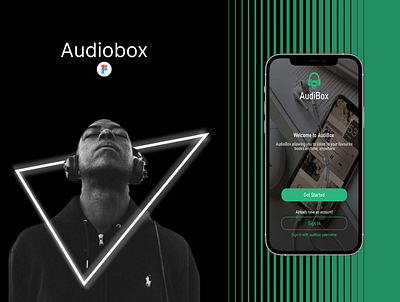 Audiobox app audiobook bookapp branding design illustration ui ux webdesign