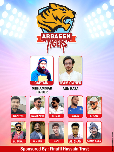 BSL Season 2- Team Arbaeen Tigers Poster