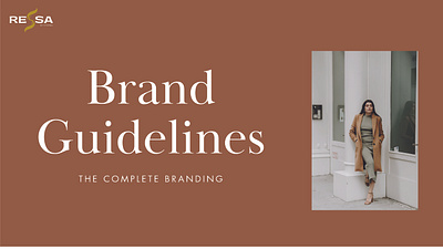 Ressa Clothing Brand full brand guidelines design brand guidelines