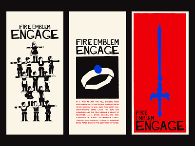 FE Engage Wallpaper contrast design graphic design illustration jrpg minimal phone saul bass typography vector wallpaper