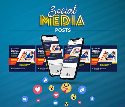 Social media school Post design banner branding design flyer graphic design illustration logo post design poster social media post
