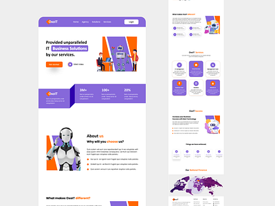 OxoIT business Agency | Tech management website Landing page agency app design business management clients dashboard design figma graphic design landing page ui uxui website