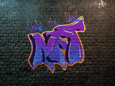 "Ask me about NFT" Digital graffiti 2dart blockchain cryptoart digitalart dynamic ethereum graffiti graffiti art lettering mural nft nftart old school performance procreate spray street art streetart urban art web3