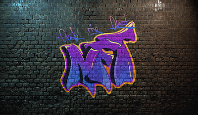 "Ask me about NFT" Digital graffiti 2dart blockchain cryptoart digitalart dynamic ethereum graffiti graffiti art lettering mural nft nftart old school performance procreate spray street art streetart urban art web3