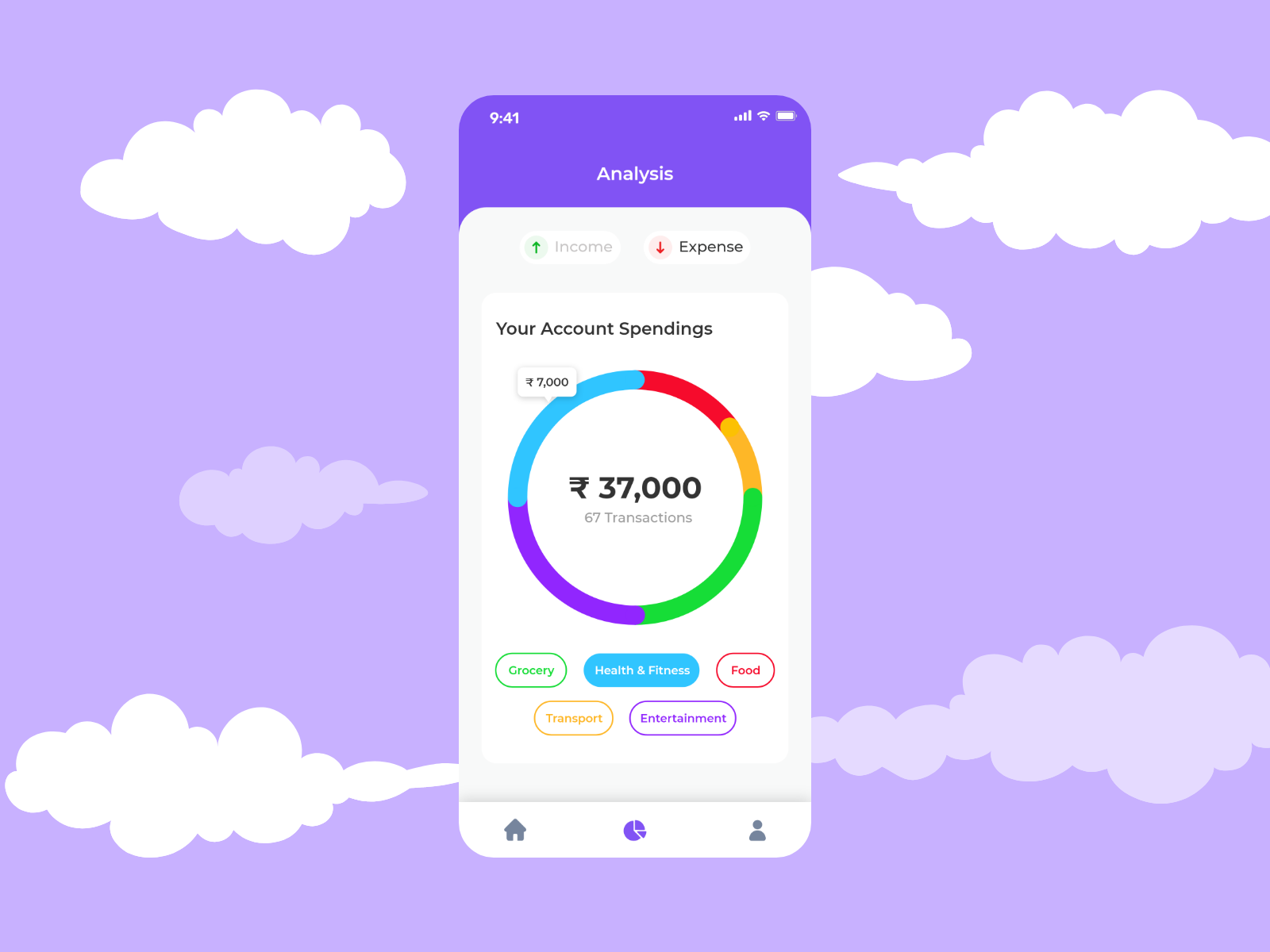 Money Management App branding design home screen homepage illustration logo managemnt app minimal money management app payment app ui ux vector
