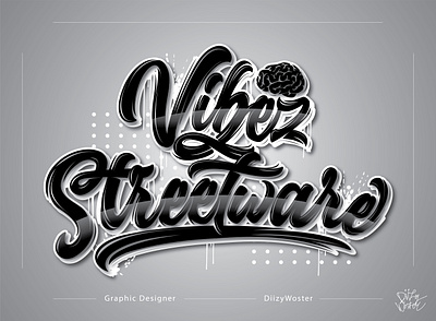 Vibez Streetware logo design type font typography app apparel branding design font graphic design icon illustration lettering logo merch merchandise type typography ui ux vector web