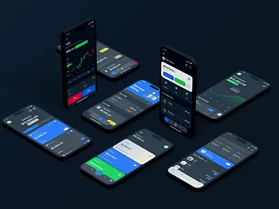 Ultimate UI KIT - Finance app darkmode design finance illustration ios kit mobile template ui ultimate