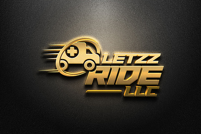 LETZZ Ride LLC Logo 3d branding design graphic design illustration logo typography vector