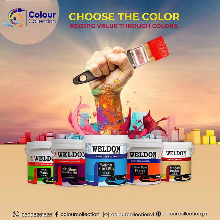 Weldon Paints by Colour Collection | Team 360(pvt) by Team360pk on Dribbble