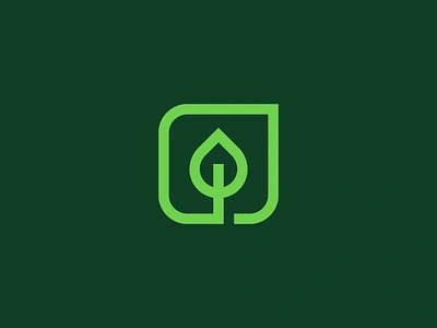 Eco Symbol agriculture climate earth eco ecology enviroment geometric green growth leaf logo mark minimal nature symbol