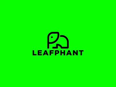 Leafphant logo agencies brand brandidentity branding brandmark logo logoagencies logodesign minimallogo minimlistlogo