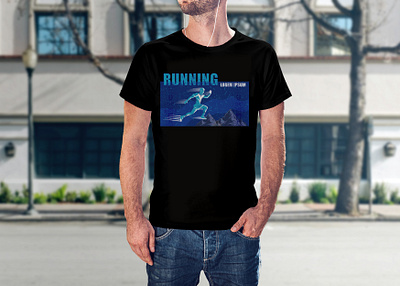 Running T-shirt design tourism