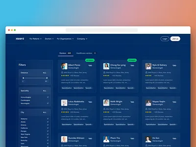 XBABYZ - Filtering doctors 3d branding design graphic design illustration logo ui uiux user experience user interface userinterface ux