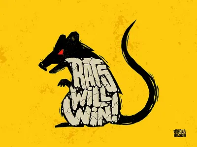 Rats will win! design digital illustration digital lettering graffiti graffiti digital illustration illustrator lettering photoshop procreate rats rats will win rodent sticker sticker design t shirt art t shirt design